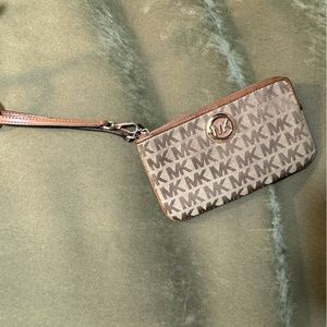 Michael Kors Tan Wristlet
